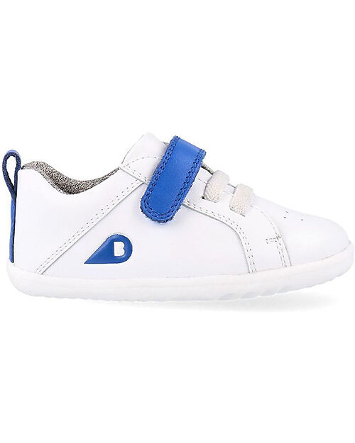 Bobux Scarpine Step Up Pace - Optical White e Blu Navy - Primi Passi Scarpe