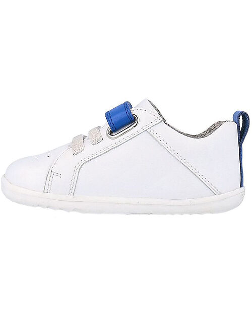 Bobux Scarpine Step Up Pace - Optical White e Blu Navy - Primi Passi Scarpe