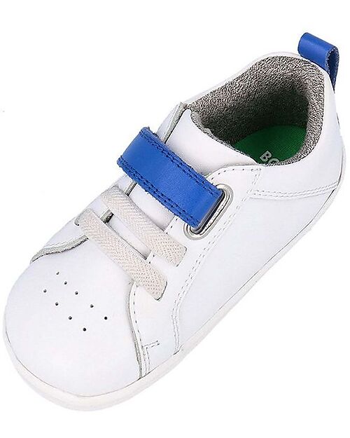 Bobux Scarpine Step Up Pace - Optical White e Blu Navy - Primi Passi Scarpe