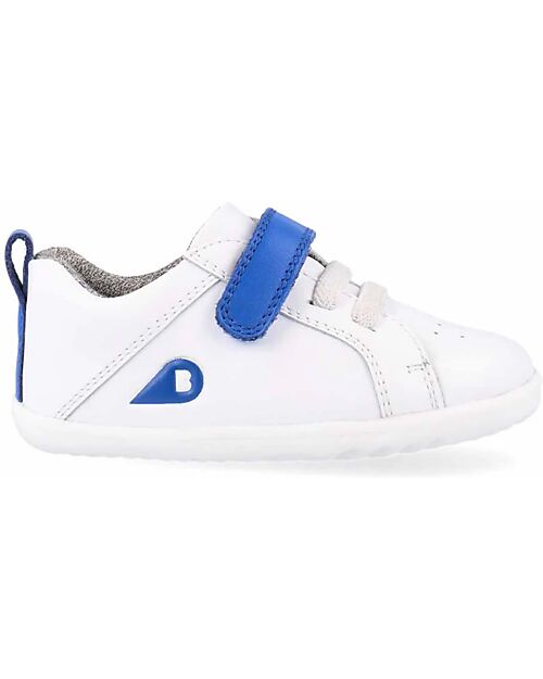 Bobux Scarpine Step Up Pace - Optical White e Gentian - Primi Passi Scarpe