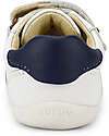 Bobux Scarpine Step Up Riley - Bianco e Navy - Primi Passi Sneakers