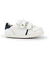 Bobux Scarpine Step Up Riley - Bianco e Navy - Primi Passi Sneakers