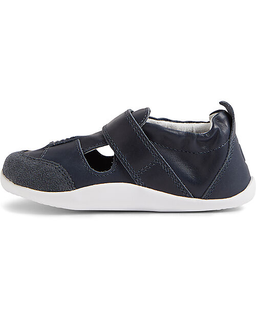 Bobux Scarpine Xplorer Beau - Blu Navy - Morbida Pelle - Primi Passi Scarpe