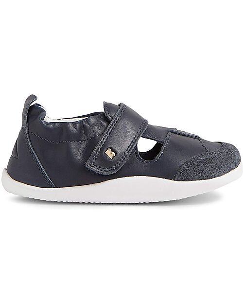 Bobux Scarpine Xplorer Beau - Blu Navy - Morbida Pelle - Primi Passi Scarpe