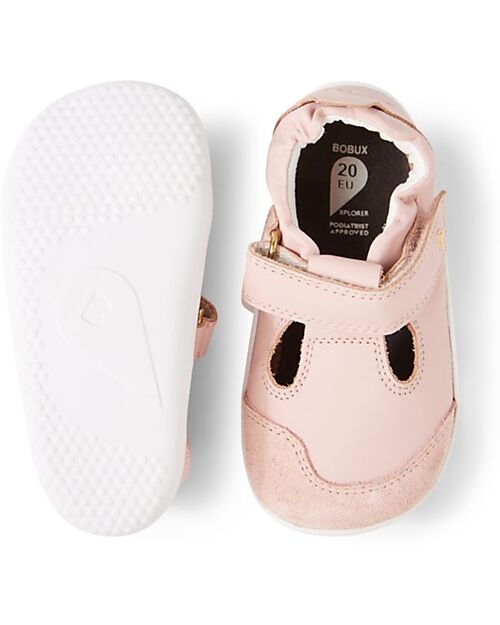 Bobux Scarpine Xplorer Beau - Rosa - Morbida Pelle - Primi Passi Scarpe