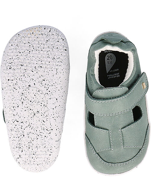 Bobux Scarpine Xplorer Beau - Salvia - Morbida Pelle - Primi Passi Scarpe
