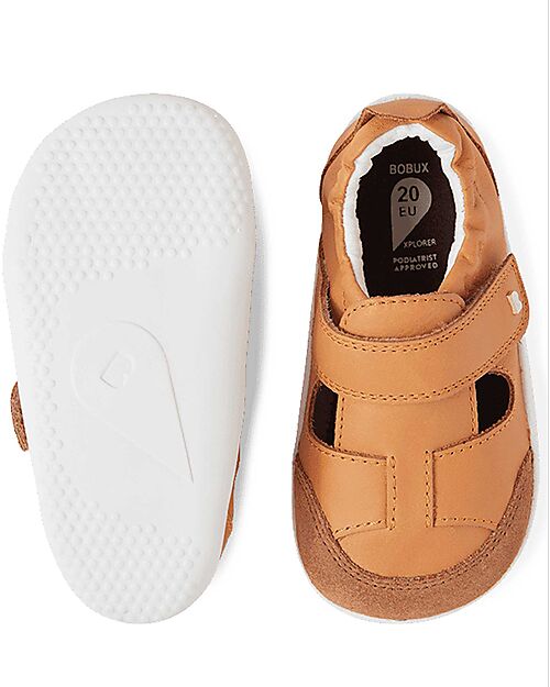 Bobux Scarpine Xplorer Beau - Sandstorm - Morbida Pelle - Primi Passi Sandali