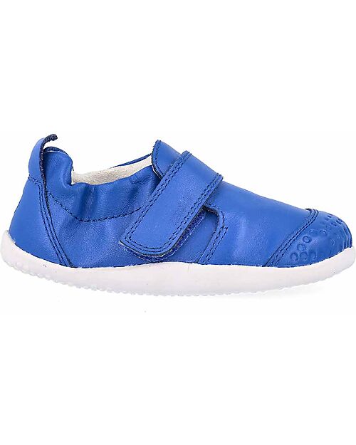 Bobux Scarpine Xplorer Go - Blu Genziana - Barefoot - Pelle Premium - Primi Passi Scarpe