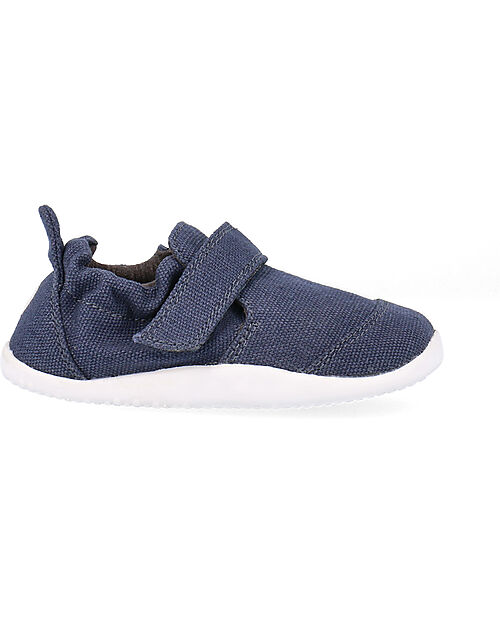 Bobux Scarpine Xplorer Go Organic - Navy - Barefoot - Cotone Bio - Primi Passi Scarpe