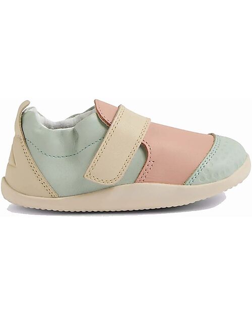 Bobux Scarpine Xplorer Go Seafoam - Cameo Rose - Pelle Premium - Primi Passi Scarpe