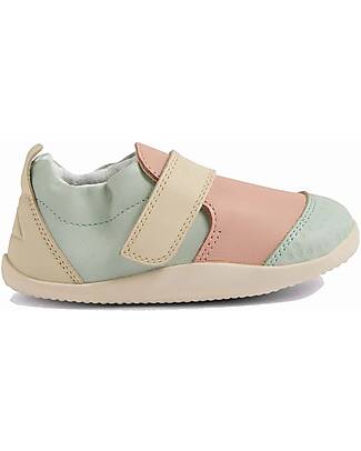 Bobux Scarpine Xplorer Go Seafoam - Cameo Rose - Pelle Premium - Primi Passi Scarpe
