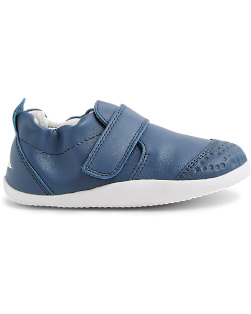 Bobux Scarpine Xplorer Go - Vintage Indigo - Barefoot - Pelle Premium - Primi Passi Scarpe
