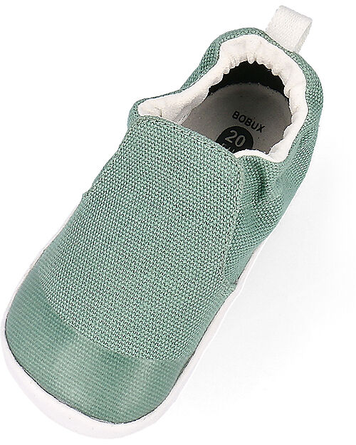 Bobux Scarpine Xplorer Scamp Organic - Iceberg Green - Cotone Bio - Primi Passi Scarpe