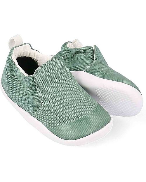 Bobux Scarpine Xplorer Scamp Organic - Iceberg Green - Cotone Bio - Primi Passi Scarpe