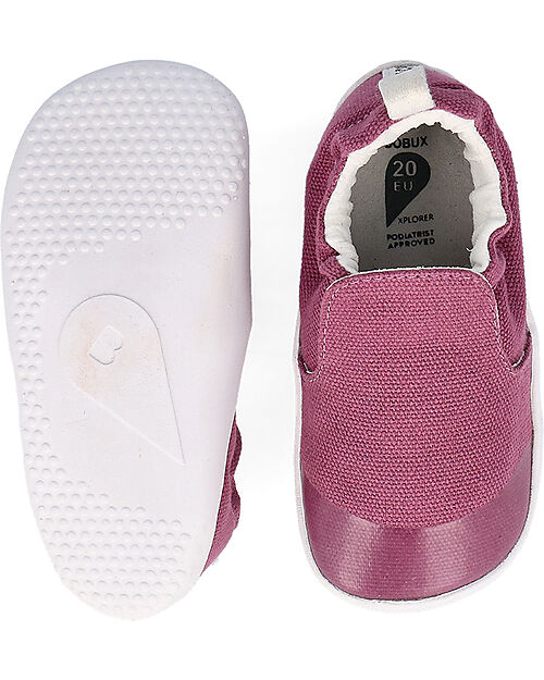 Bobux Scarpine Xplorer Scamp Organic - Mauve Haze - Cotone Bio - Primi Passi Scarpe