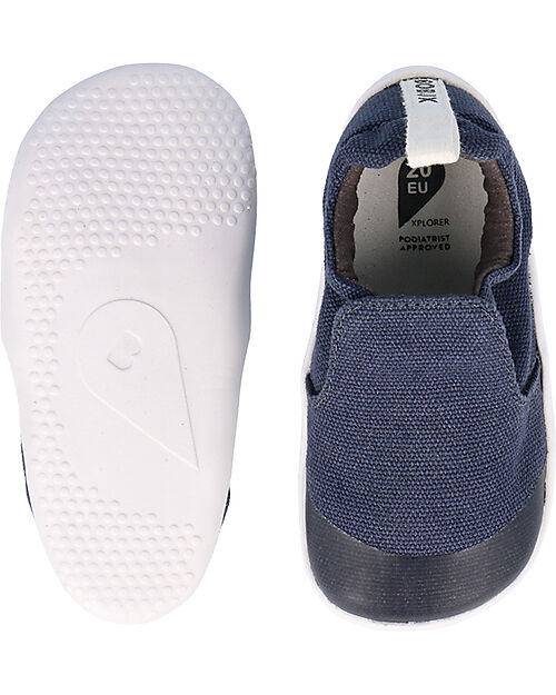 Bobux Scarpine Xplorer Scamp Organic - Navy - Cotone Bio - Primi Passi Scarpe