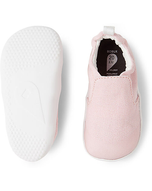 Bobux Scarpine Xplorer Scamp Organic - Rosa - Cotone Bio - Primi Passi Scarpe