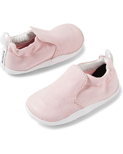 Bobux Scarpine Xplorer Scamp Organic - Rosa - Cotone Bio - Primi Passi Scarpe