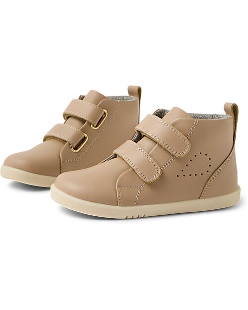Bobux Scarponcino I Walk Grass Court High - Warm Taupe - Camminatori Esperti Scarpe