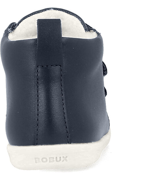 Bobux Scarponcino I Walk Hi Court Artic - Rivestimento in Lana Merino - Blu Navy - Camminatori Esperti Scarpe