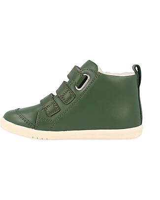 Bobux Scarponcino I Walk Hi Court Artic - Rivestimento in Lana Merino - Forest - Camminatori Esperti Scarpe