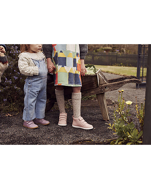 Bobux Scarponcino I Walk Hi Court Artic - Rivestimento in Lana Merino - Seashell - Camminatori Esperti Scarpe