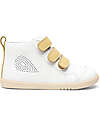 Bobux Scarponcino I Walk Hi Court - Bianco/Sabbia - Camminatori Esperti Scarpe