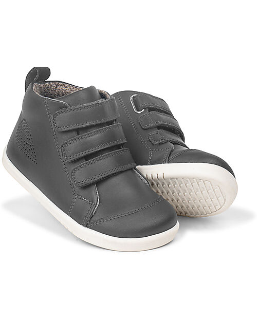 Bobux Scarponcino I Walk Hi Court - Smoke - Camminatori Esperti Scarpe