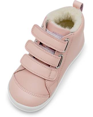 Bobux Scarponcino I Walk Hi Court Switch Arctic - Seashell - Rivestimento in Lana Merino - Camminatori Esperti Scarpe