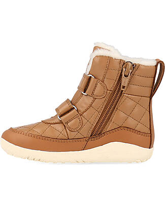 Bobux Scarponcino I Walk Patch Artic - Rivestimento in Lana Merino - Caramel - Camminatori Esperti Scarpe