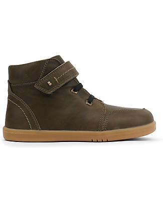 Bobux Scarponcino Kid Plus Timber - Oliva - Pelle di Qualità! Scarpe