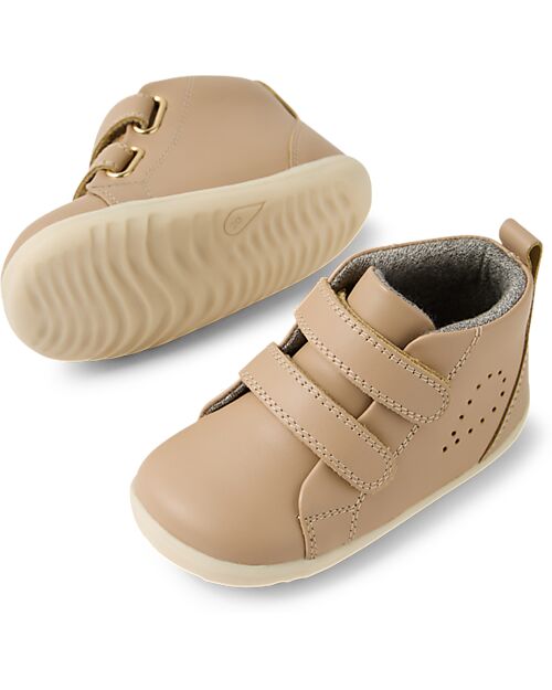 Bobux Scarponcino Step Up Grass Court High - Warm Taupe - Primi Passi Scarpe
