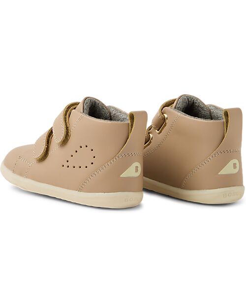 Bobux Scarponcino Step Up Grass Court High - Warm Taupe - Primi Passi Scarpe