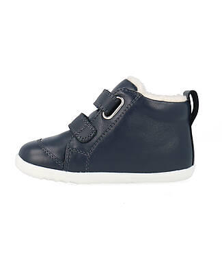 Bobux Scarponcino Step Up Hi Court Artic - Navy - Suola Super Flessibile Scarpe