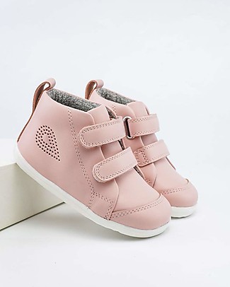 Bobux Scarponcino Step Up Hi Court - Conchiglia - Suola Super Flessibile! Scarpe