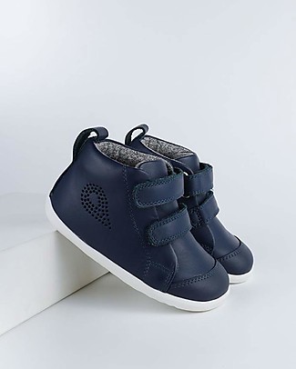 Bobux Scarponcino Step Up Hi Court - Navy - Suola Super Flessibile! Scarpe_