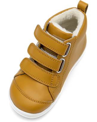 Bobux Scarponcino Step Up Hi Court Switch - Artic Butterscotch - Suola Super Flessibile Scarpe