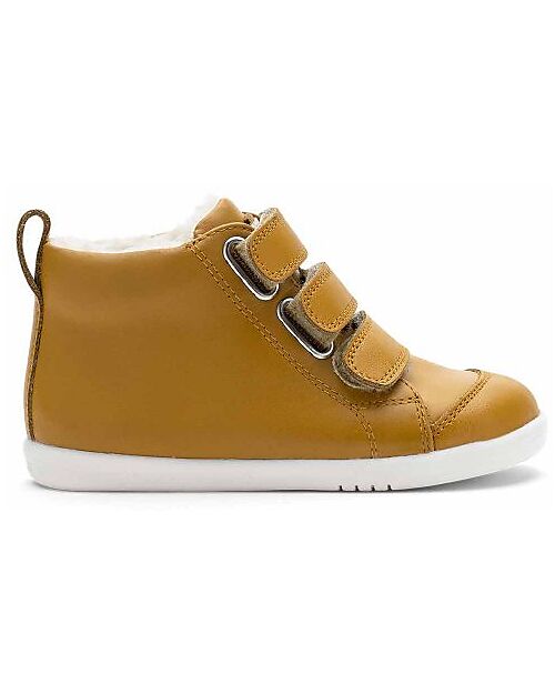 Bobux Scarponcino Step Up Hi Court Switch - Artic Butterscotch - Suola Super Flessibile Scarpe