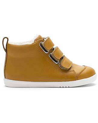 Bobux Scarponcino Step Up Hi Court Switch - Artic Butterscotch - Suola Super Flessibile Scarpe