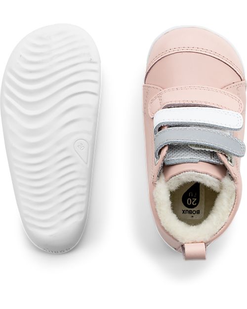 Bobux Scarponcino Step Up Hi Court Switch - Artic Seashell - Suola Super Flessibile Scarpe