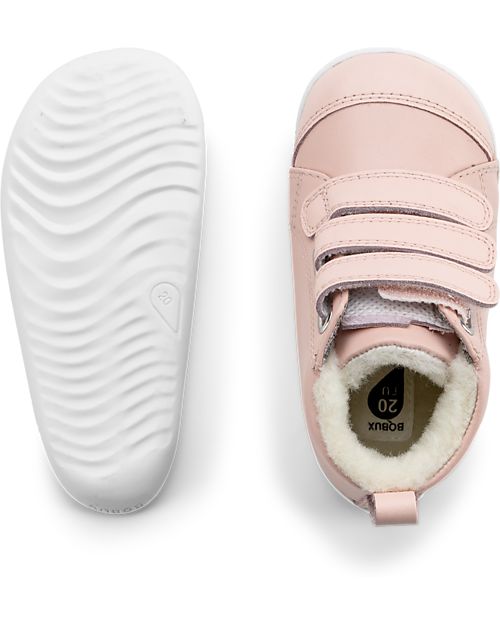 Bobux Scarponcino Step Up Hi Court Switch - Artic Seashell - Suola Super Flessibile Scarpe