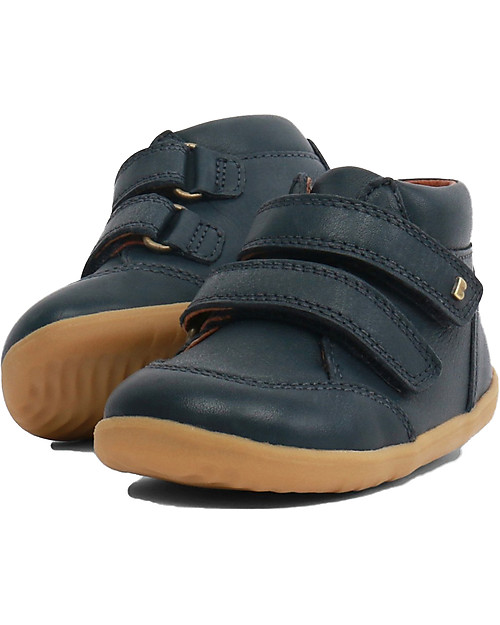Bobux Scarponcino Step-Up Timber, Blu Navy - Nabuk di Qualità per i Primi Passi! Scarpe