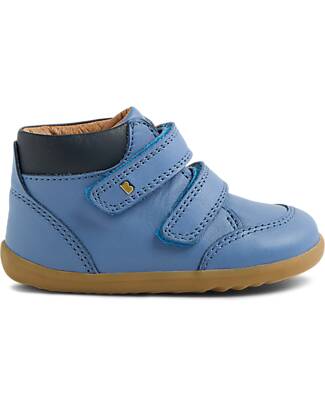 Bobux Scarponcino Step Up Timber Low - Coronet Blue - Pelle Premium - Primi Passi Scarpe