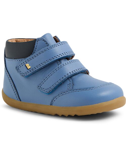 Bobux Scarponcino Step Up Timber Low - Coronet Blue - Pelle Premium - Primi Passi Scarpe
