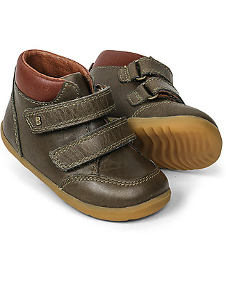 Bobux Scarponcino Step-Up Timber - Oliva - Qualità per i Primi Passi! Scarpe