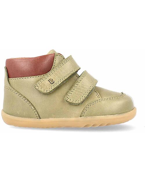 Bobux Scarponcino Step Up Timber - Oliva - Suola Super Flessibile! Scarpe