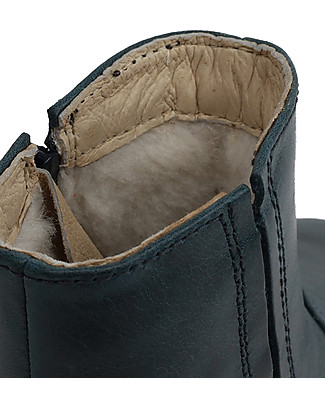 Bobux Stivaletto I-Walk Shire Rivestito in Lana Merino, Inchiostro - Per Piedini Caldi! Scarpe