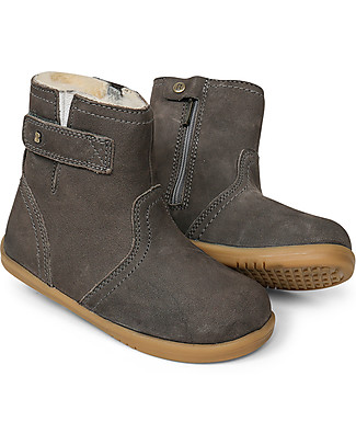 Bobux Stivaletto I Walk Tahoe Arctic - Carbone - Imbottito in Lana Merino! Scarpe
