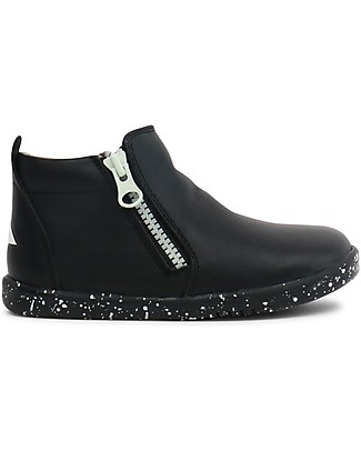 Bobux Stivaletto I-Walk Tasman, Nero - Super Cool con Doppia Zip! Scarpe