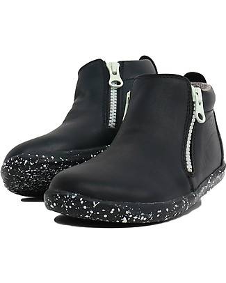 Bobux Stivaletto I-Walk Tasman, Nero - Super Cool con Doppia Zip! Scarpe
